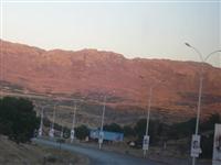 Letzte Sonnenstrahlen auf das Libanongebirge