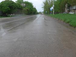 starker Regenschauer in Ungheni