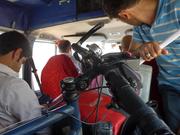 unterwegs im Bus  zur türkisch-aserbaidschanischen Grenze