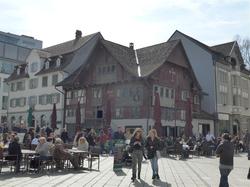 Dornbirn, Marktplatz und Rotes Haus