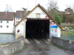 Staatsgrenze und Rheinbrücke Rheinau (CH) - Altenburg (D)