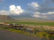 Ararat, direkt vor dem Einstieg in den Bus