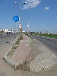 Iași, Beginn des Radstreifens